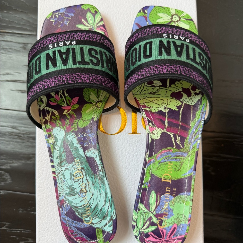 Dior Floral Multicolor Flats - Picture 2 of 8